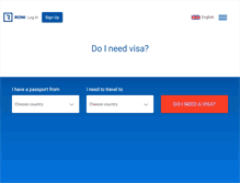 Tablet Screenshot of ineedvisa.com